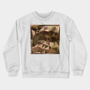 Sienna Abstract Low Polygon Background Crewneck Sweatshirt